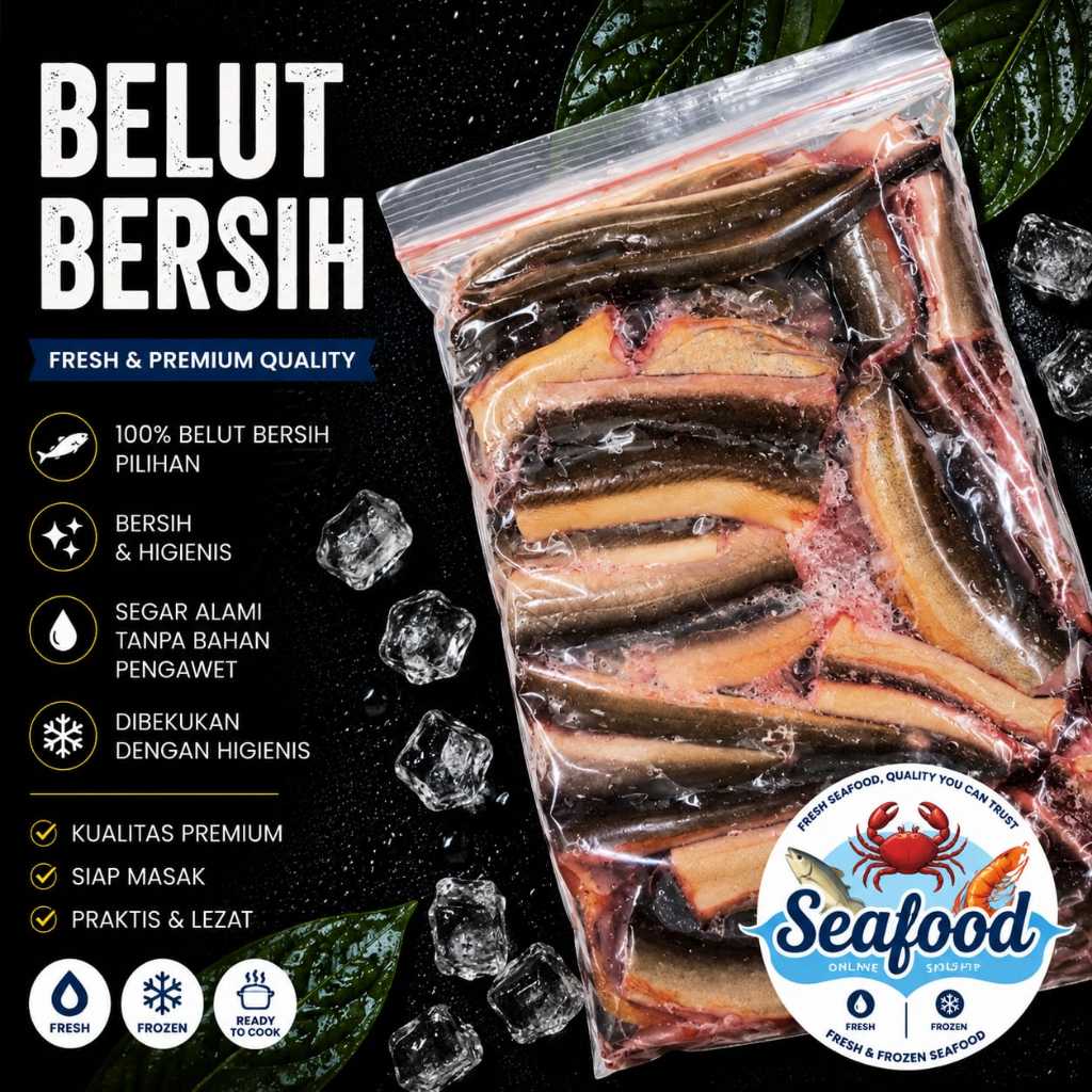 Belut Segar 1Kg (Sudah Bersih) Rasa Enak - Berkualitas - Bergaransi
