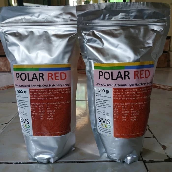 Polar Red 500gr / Artemia Shell Free Polar Red / Artemia Polar red