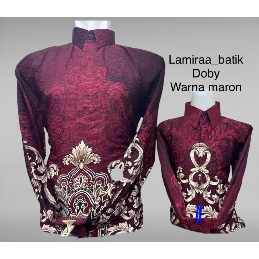 Batik Couple Pria & Anak bahan katun doby premium
