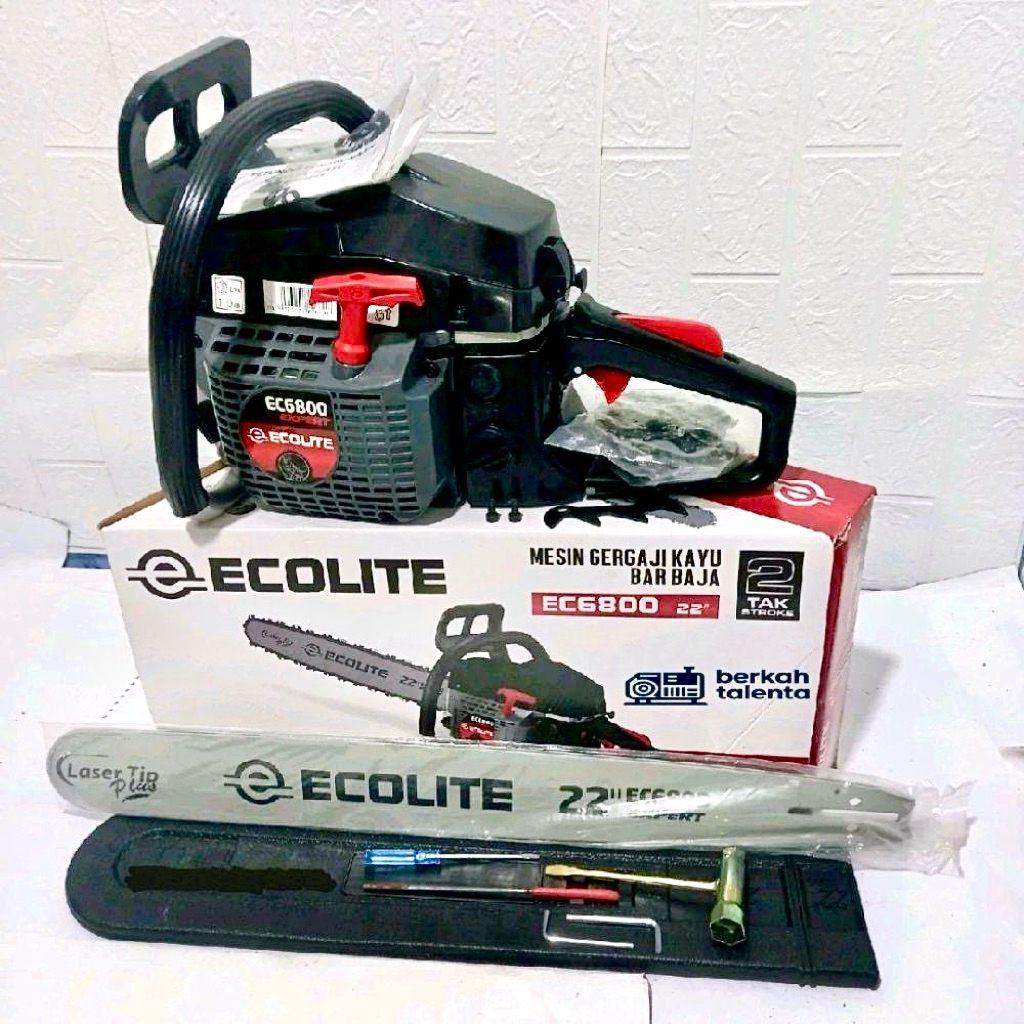 Chainsaw ECOLITE EC6800 22 Inch Mesin Gergaji Kayu Chainsaw Ecolite Laser Tip EC6800 22"