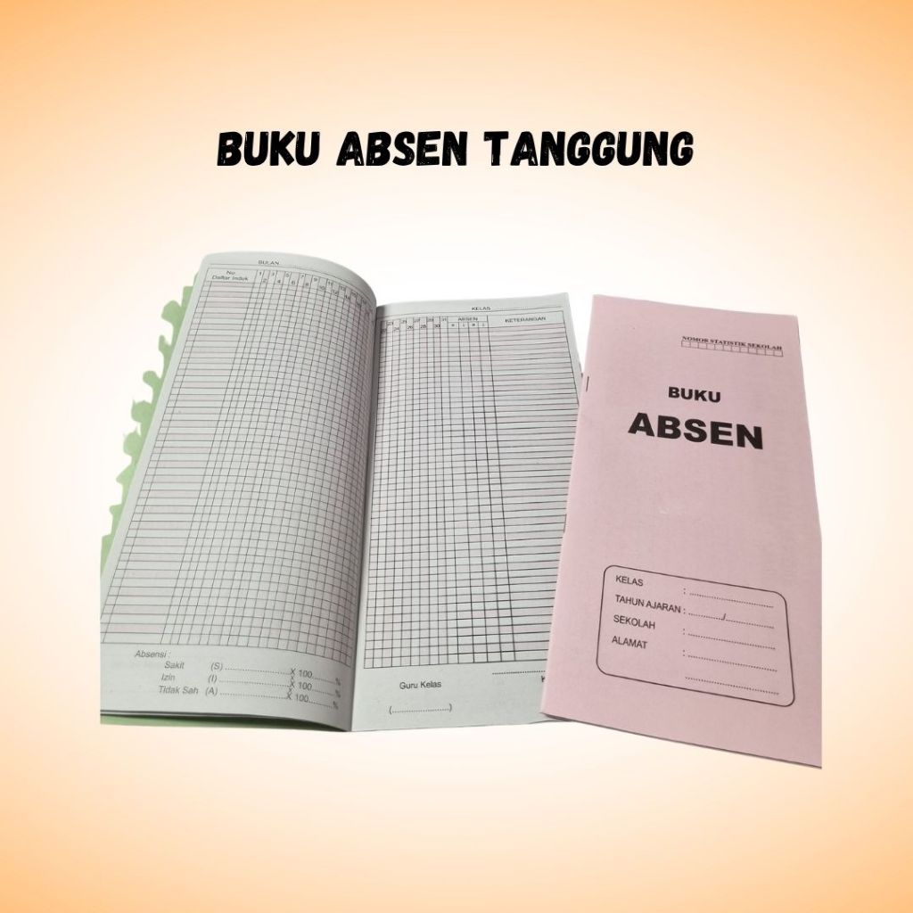 BUKU ABSEN TANGGUNG | BUKU ABSENSI | BUKU DAFTAR ABSENSI