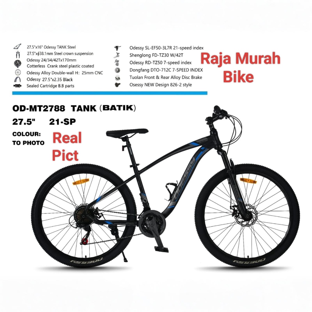 sepeda gunung mtb odessy tank 27,5 inch sepeda gunung dewasa mtb 27,5 odessy tank Batik