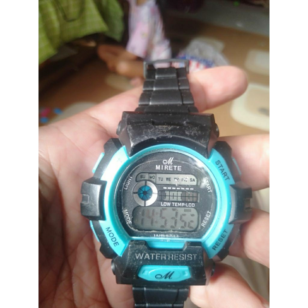 Mirete jam tangan second pria digital