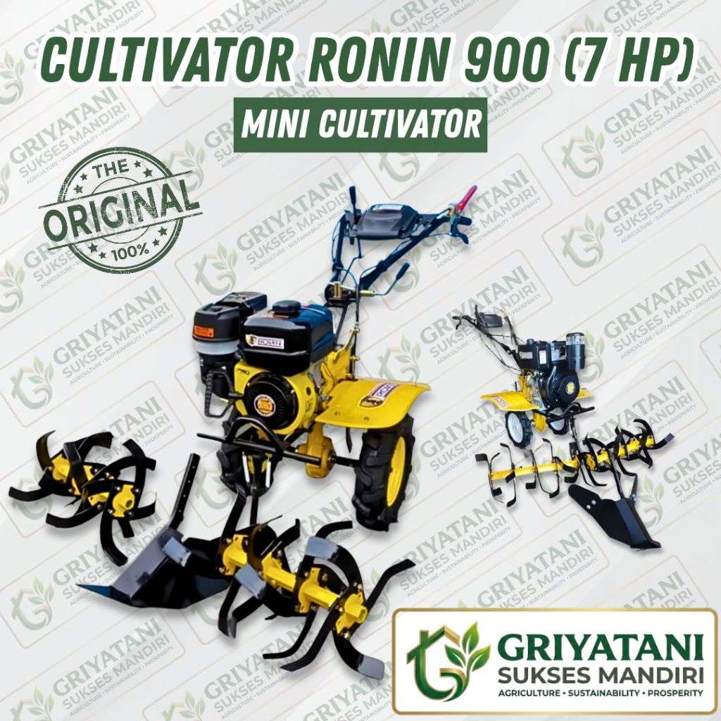 Mini power tiller RN-900 / Mesin bajak mini / pembajak sawah mini / mesin penggembur tanah / Mini ti