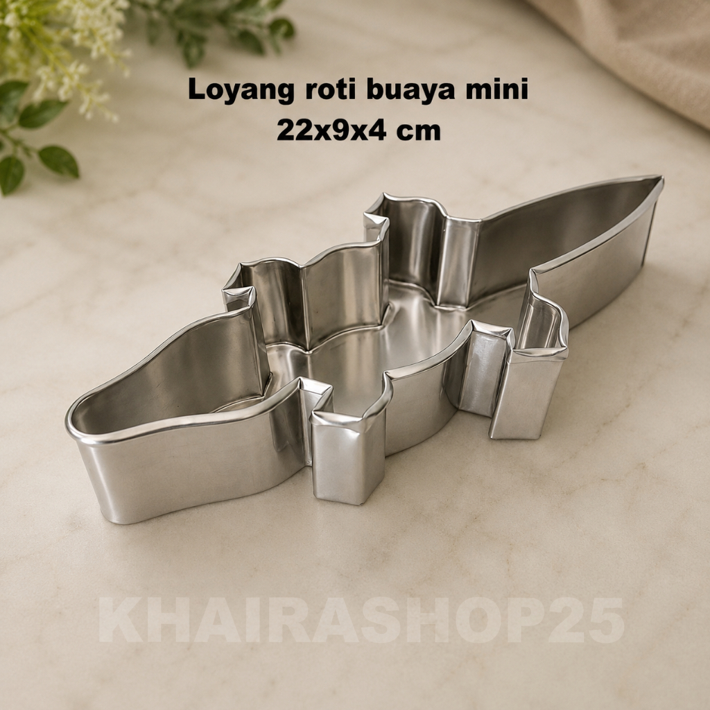 Loyang roti buaya seserahan mini 22x9x4 cm Loyang bentuk buaya