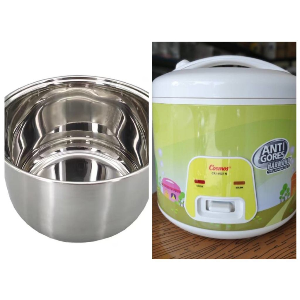 (PANCI SAJA) Panci Stainless Steel Utk Magic Com Cosmos CRJ 6021 & CRJ 6021 N