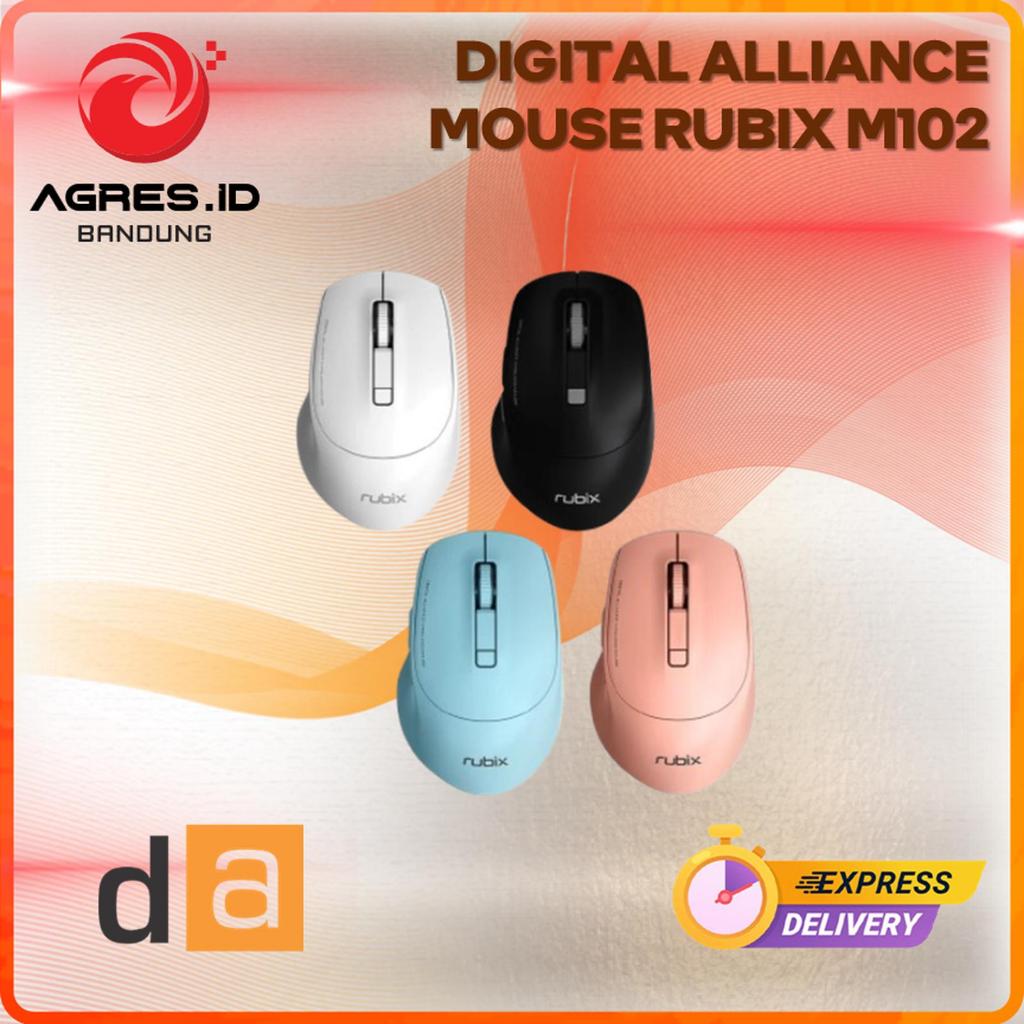 DIGITAL ALLIANCE MOUSE OFFICE WIRELESS SILENT RUBIX M102