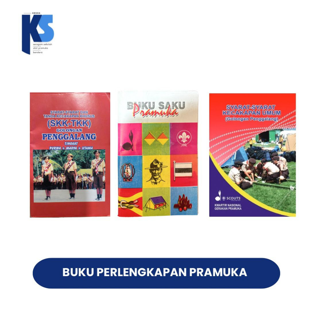 Bundling 3 pc Buku Pramuka Saku, Buku SKK TKK, SKU Pramuka Siaga Penggalang Penegak Pembina