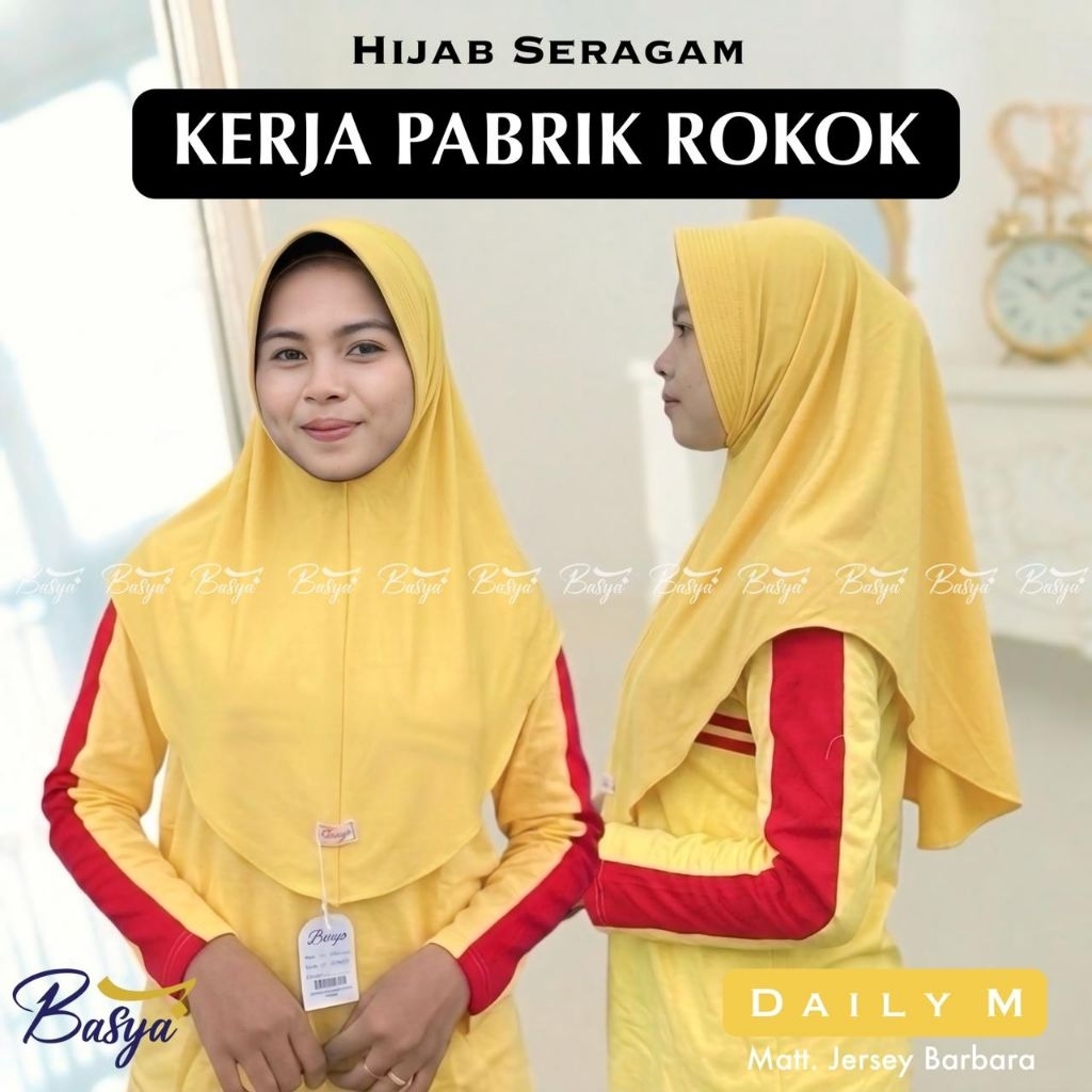HIJAB SERAGAM KERJA PABRIK•hijab instan seragam pabrik•jilbab kerja•kerudung kerja•bergo instan•