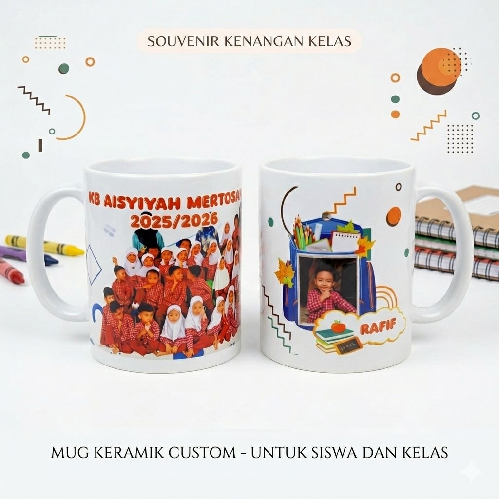 MUG Custom Perpisahan / Kenang kenangan Sekolah
