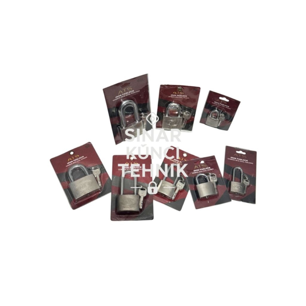 Gembok Nekel ATS 40MM Pendek , Panjang / Gembok Ats 40mm Pendek - 40 Panjang