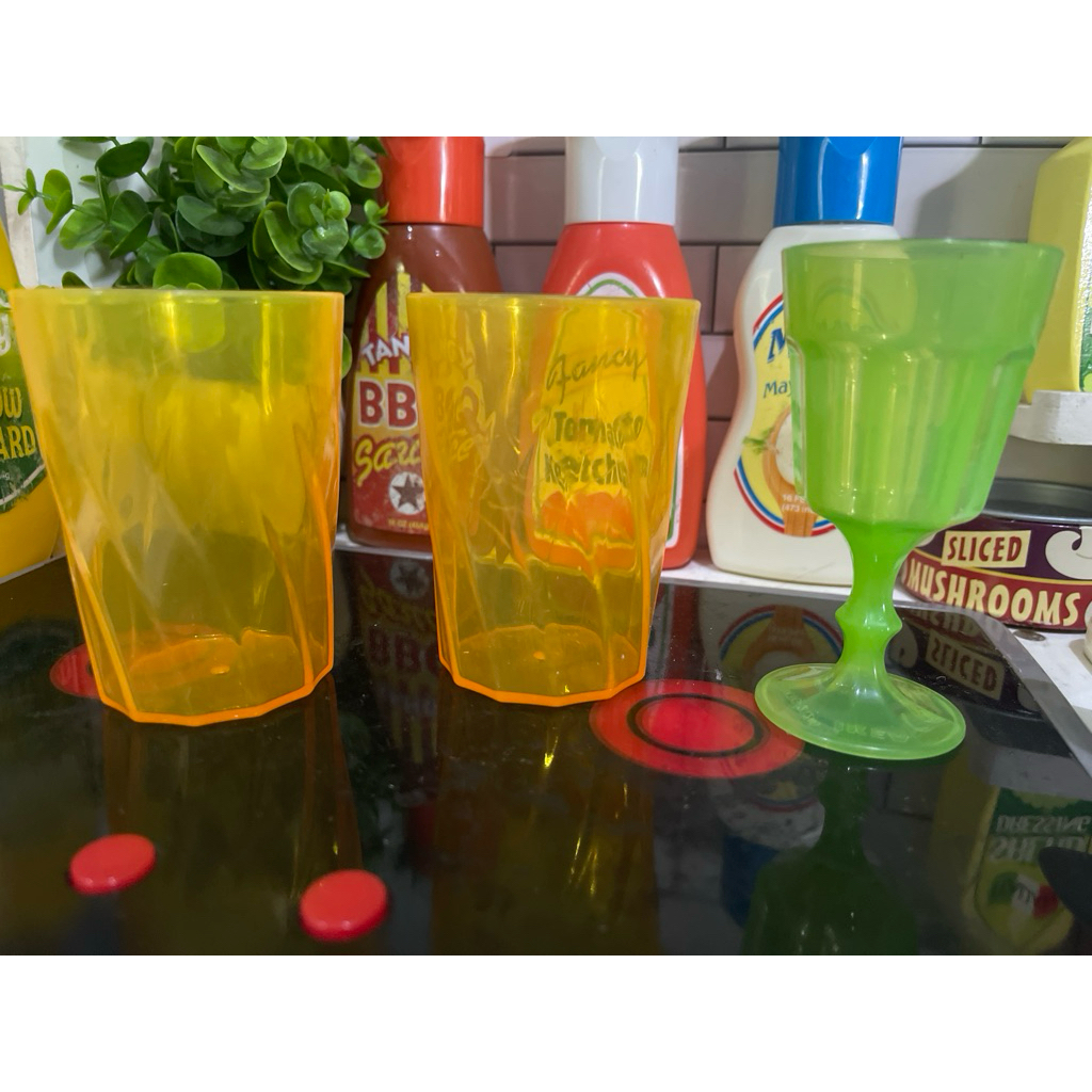 mainan gelas preloved. mainan masakan preloved
