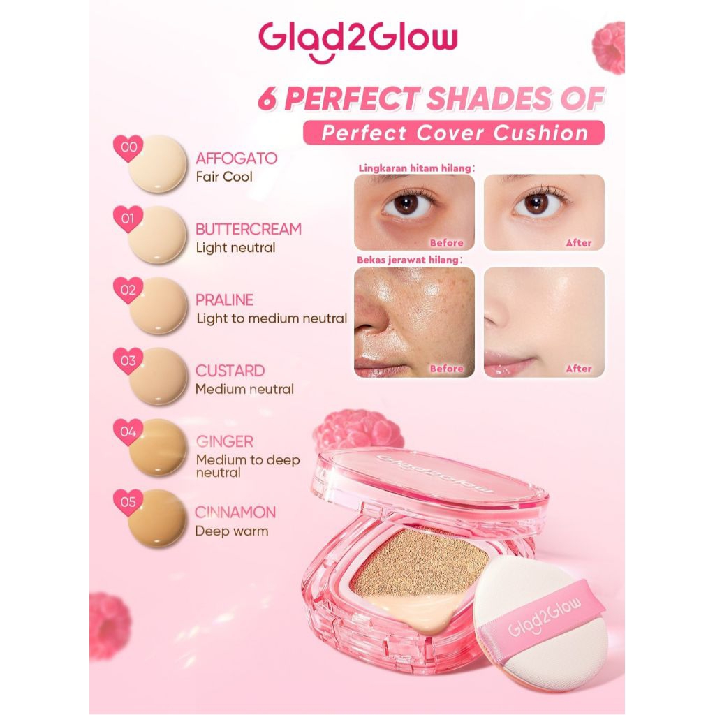 Glad2Glow Perfect Cover Cushion shade praline