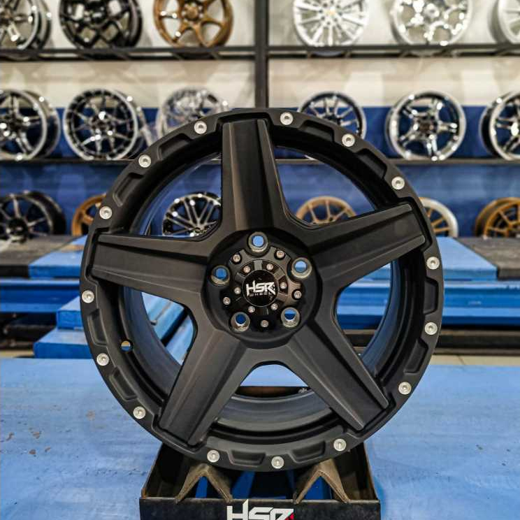 VELG MOBIL OFFROAD R16 HSR LANDMARK PCD 5X114,3 MIDNIGHT BLACK HSR RING 16 MODEL OFFROAD