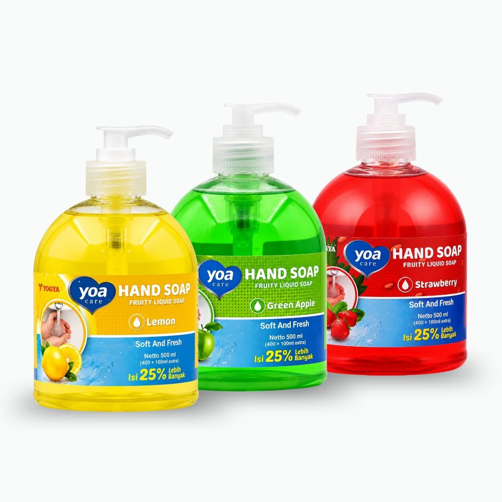 YOA Hand Soap  500ml – Sabun Cuci Tangan Segar Lembut di Kulit