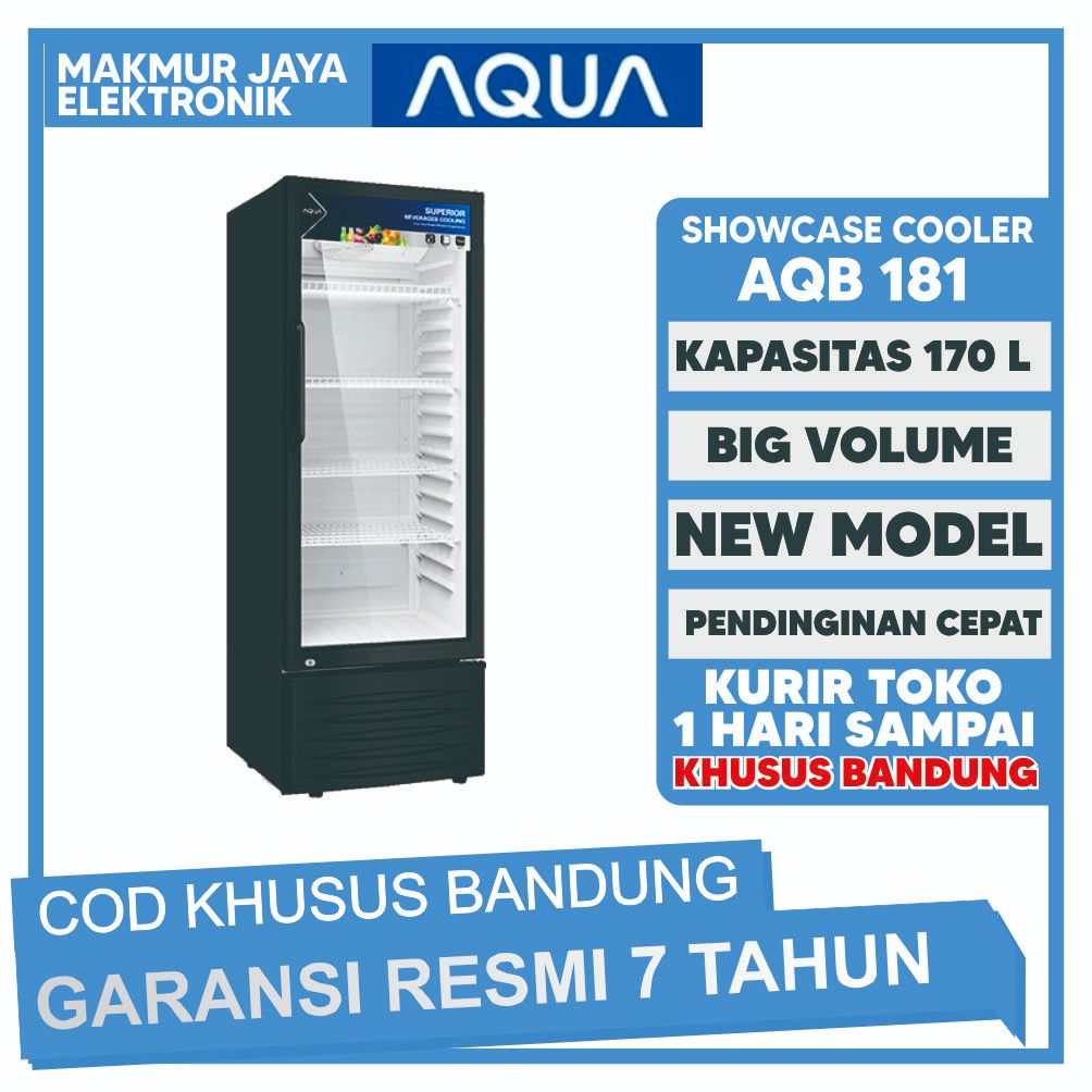 Showcase AQUA Type AQB 181 pendingin 170L