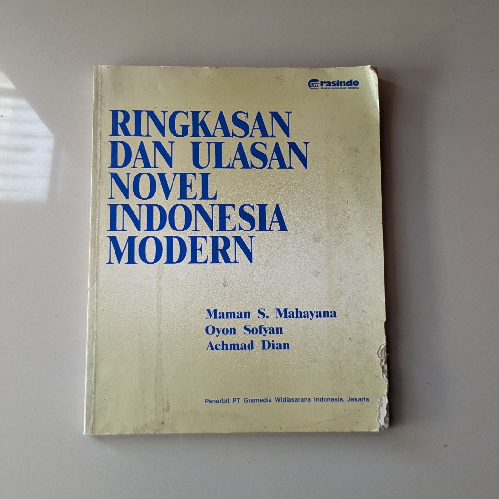 Ringkasan dan Ulasan Novel Indonesia Modern – Maman S. Mahayana, Oyon Sofyan, Achmad Dian | Grasindo