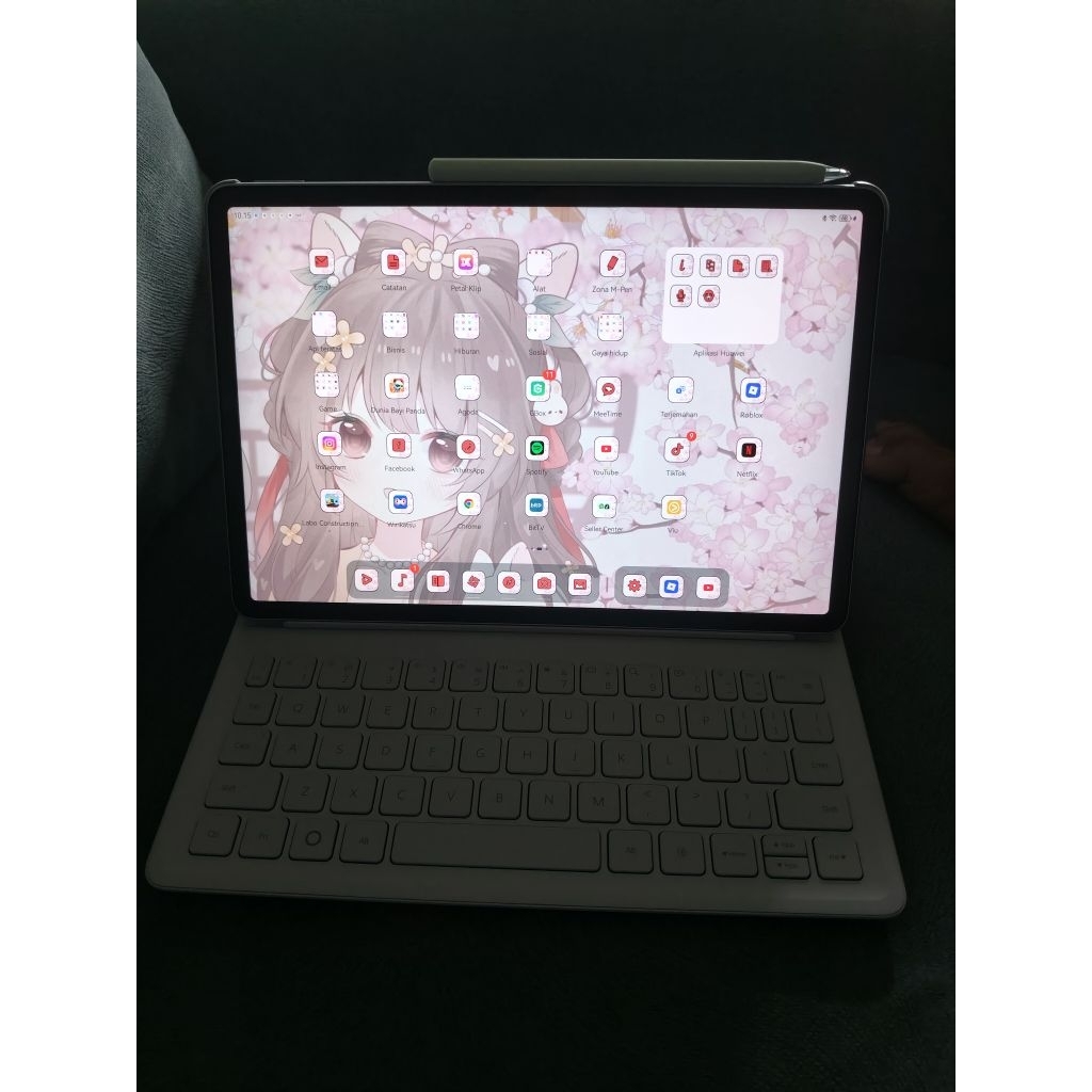 Tablet huawei + pen + keyboard