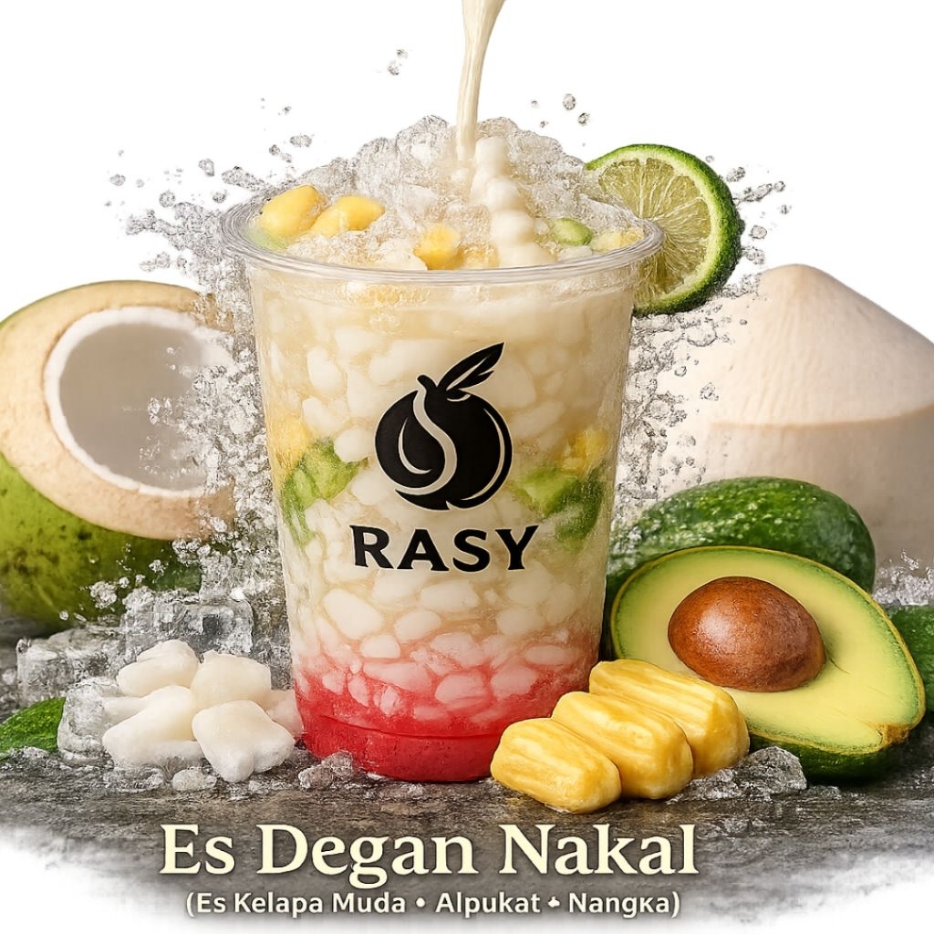 Es Kelapa Muda Nakal ( Nangka Alpukat ) - Es Degan Nakal - Es Teller Rasy  by Ratu Degan