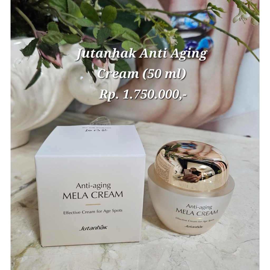 Jutanhak Anti Aging Mela Cream 50ml Original Korea - Cream Wajah Melembapkan dan Menjaga Elastisitas