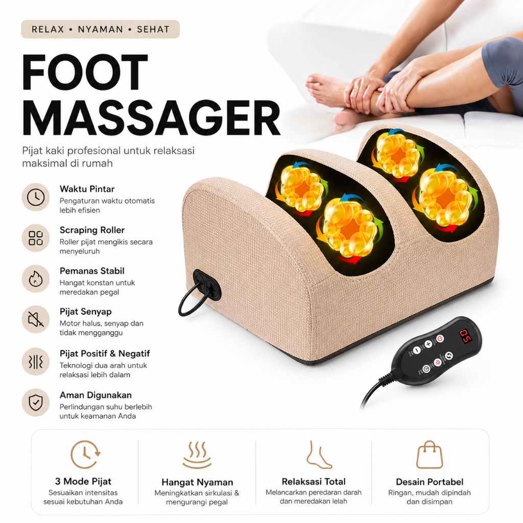 Alat Mesin Pijat Kaki Pijat Betis Mesin Pijat Pedikur Kaki