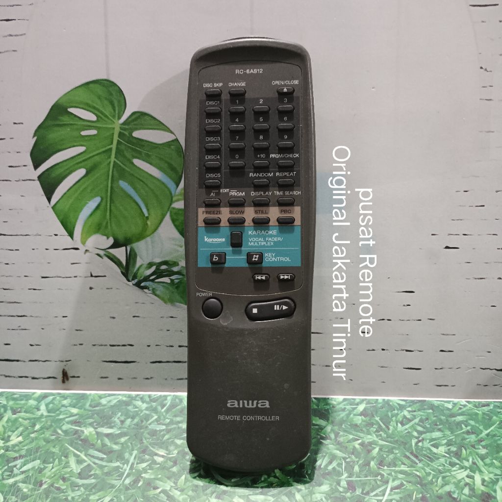 REMOTE REMOT DVD COMPO AIWA 6AS12 ORIGINAL ASLI