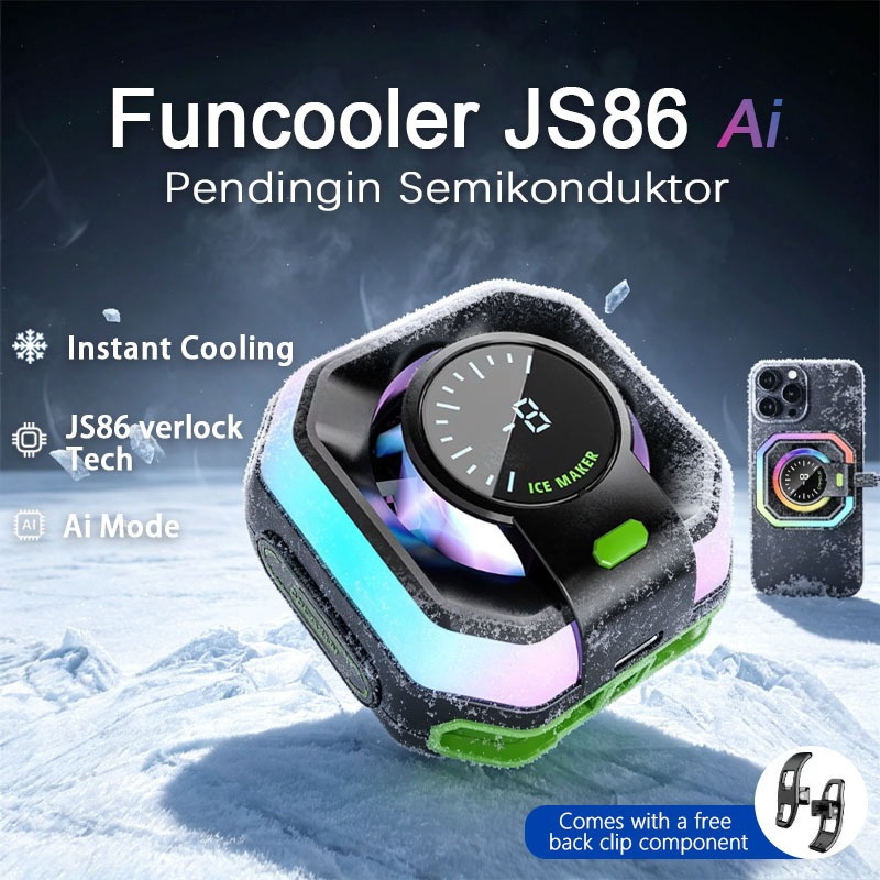 Funcooler JS86 Ai Fan Cooler Radiator Pendingin HP Cooling Fan Gaming