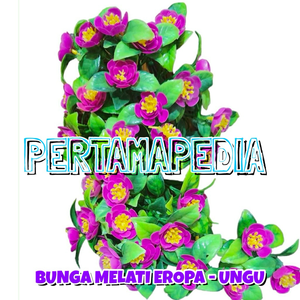 C5 JUNTAI BUNGA MELATI EROPA (TANPA BREKET)/ Juntai Bunga Artificial/ Juntai Bunga Hiasa Plastik/ Ju
