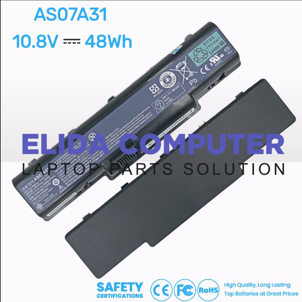 Baterai Acer Aspire AS07A31 AS07A32 AS07A41 AS07A42 AS07A51 AS07A52
