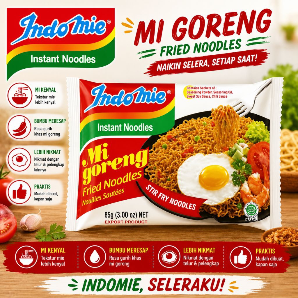 Indomie Rasa Mi Goreng Bungkusan Satuan Murah Harga Warung