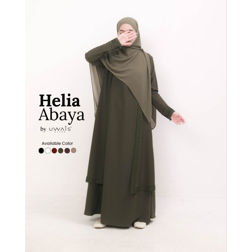 Gamis Syari HELIA Abaya Premium by Uwais Hijab