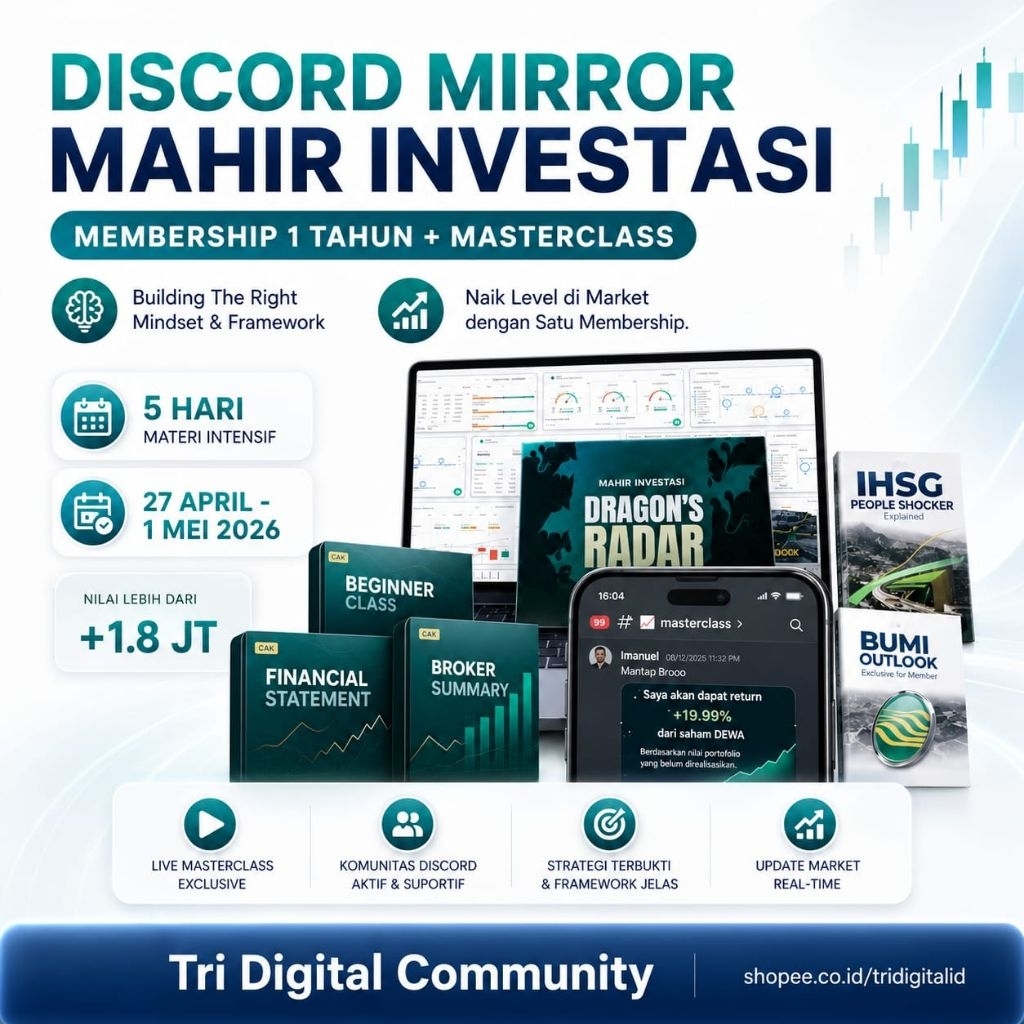 DISCORD MIRROR CAK INVESTMENT CLUB + MASTERCLASS SAHAM