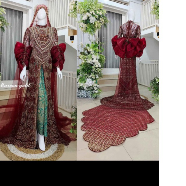 SALEE KEBAYA STELAN ROK NEW MODEL /KEBAYA AKAD NIKAH MODERN /BAJU PENGANTIN MURAH