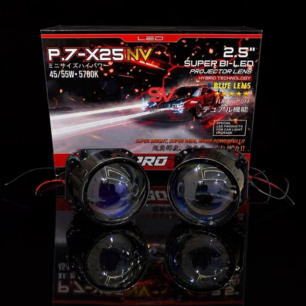 PROJECTOR BILED 2.5INCH PRO7 P7X25NV PREMIUM BLUE LENS | PRO7 P7X25NV