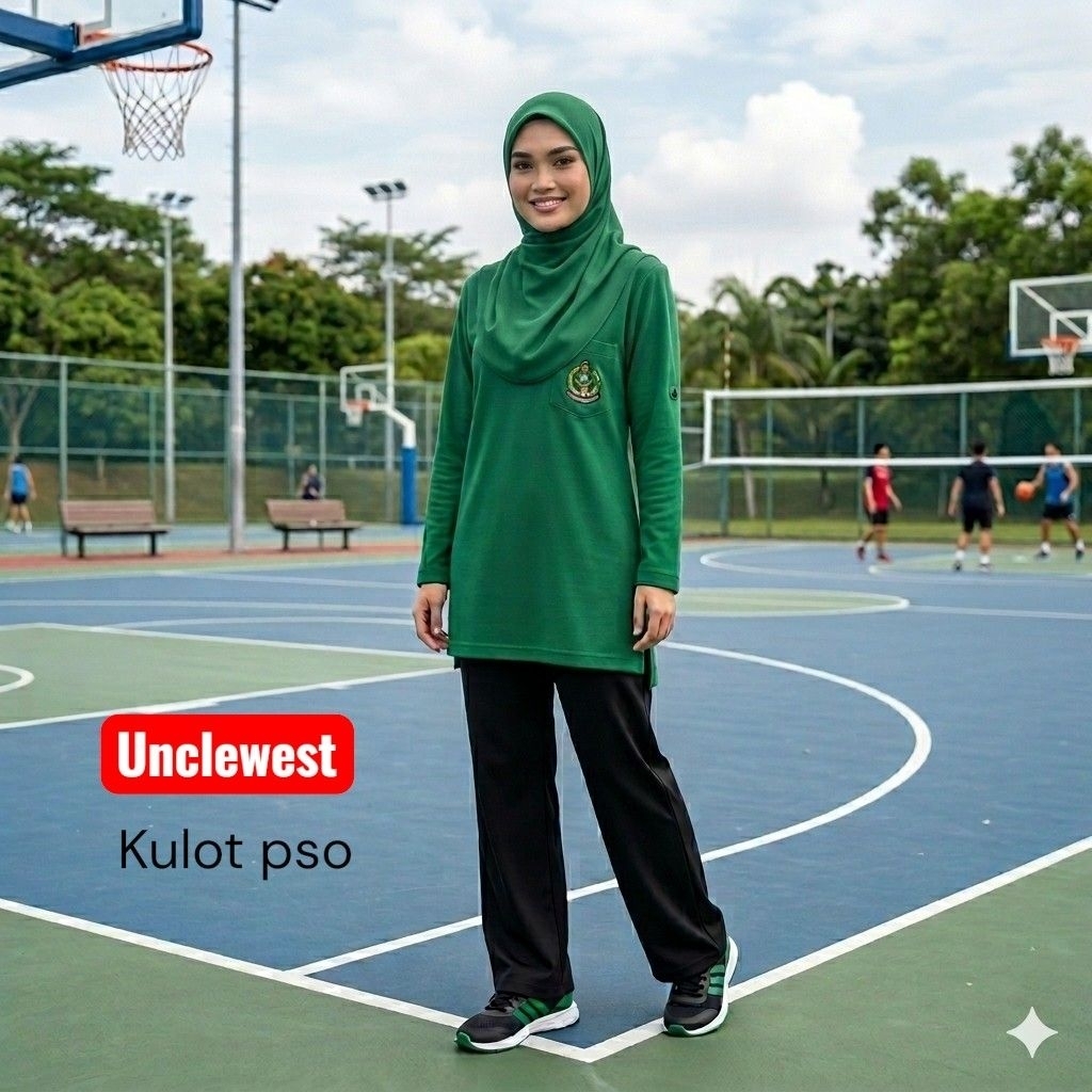 unclewest celana kulot pso bahan spandek lentur, dan kulot merek Anteno bahan spandek interlook