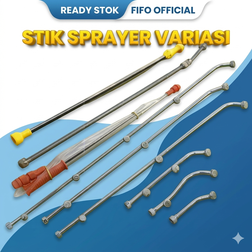 STIK SPRAYER VARIASI STIK SPRAYER PANJANG TELESKOPIK MATA 5 MATA 3/ STIK SPRAYER TELESKOPIK