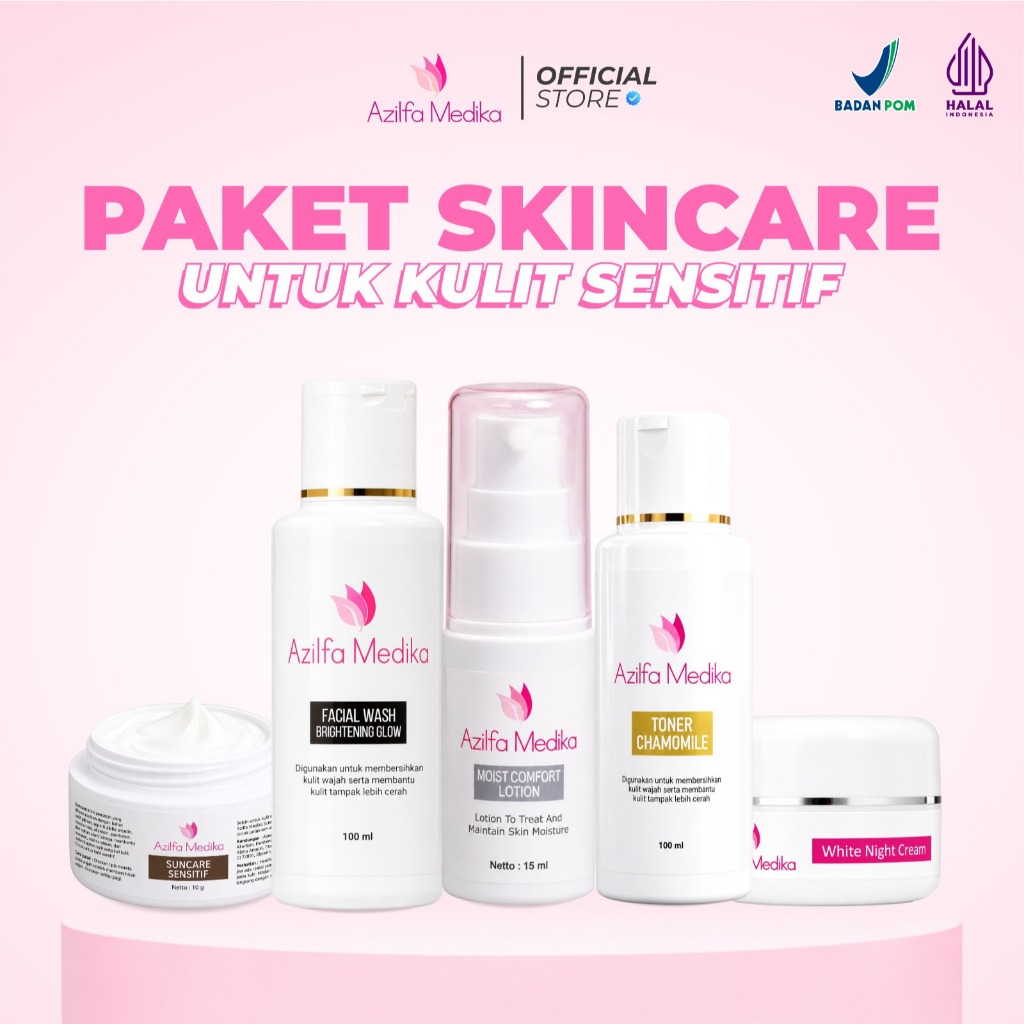 Azilfa Medika Sensitive Cream Package  Paket Krim untuk Kulit Sensitif