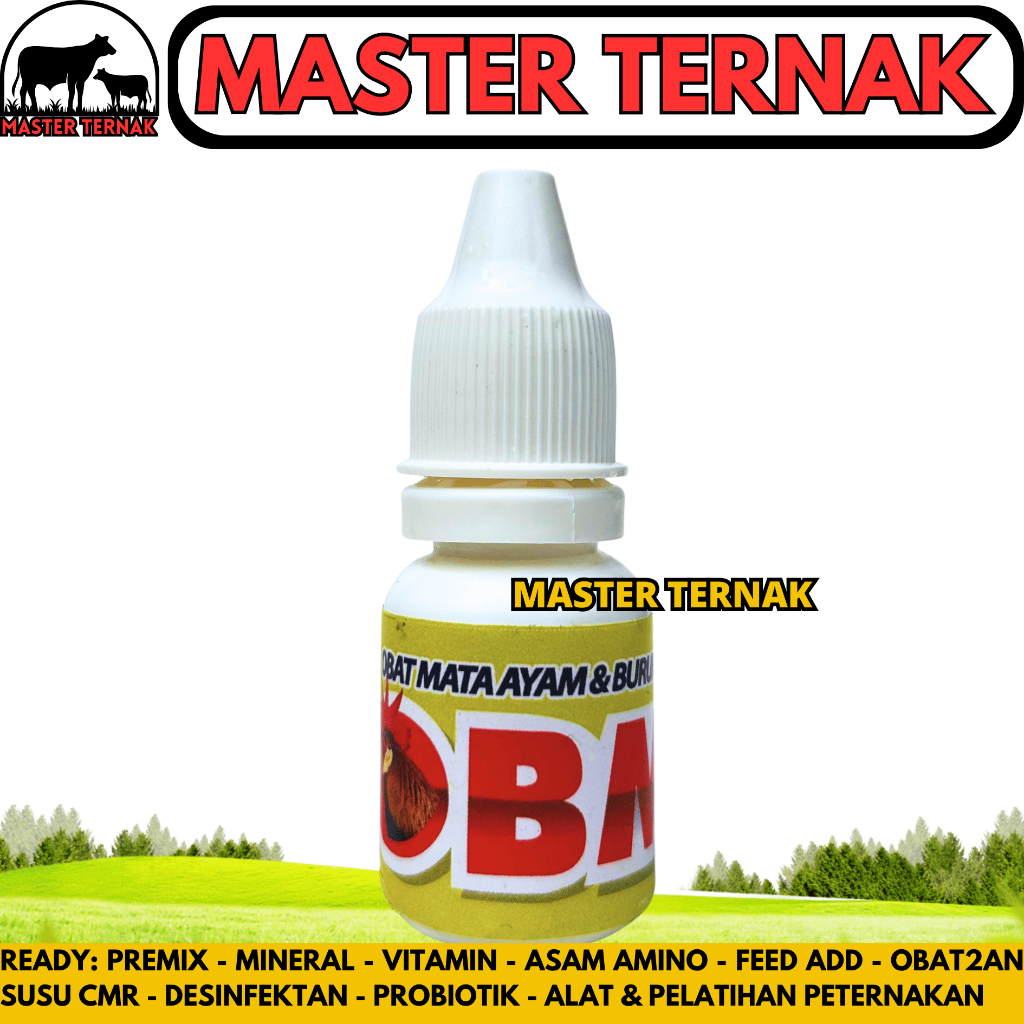 OBM Tetes Mata Ayam dan Burung 5ml - Tetes Mata Ayam - Perawatan Mata Burung Ayam Aduan & Unggas