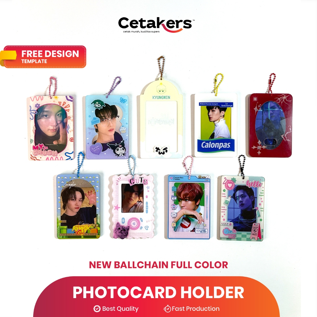 CETAKERS AKRILIK PHOTOCARD HOLDER KPOP - CUSTOM POCA HOLDER UNIK