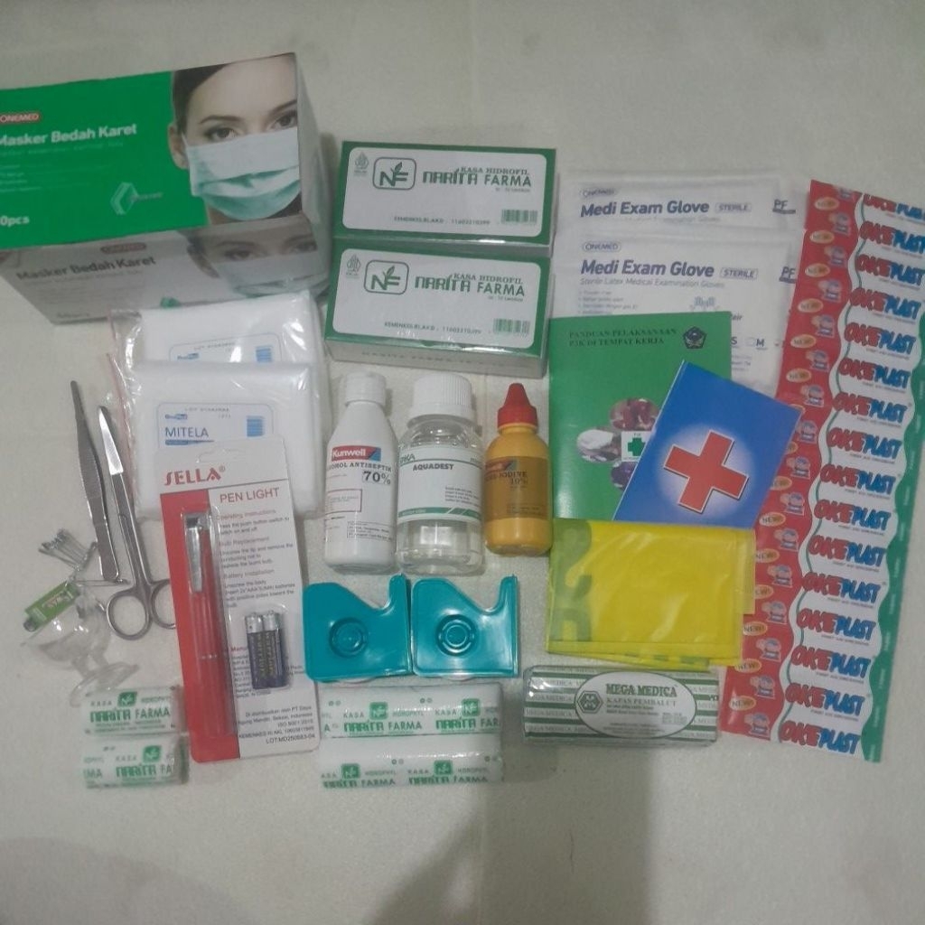 Isi P3K / Isi Kotak Obat Type A B dan C (Masker 1 Box)