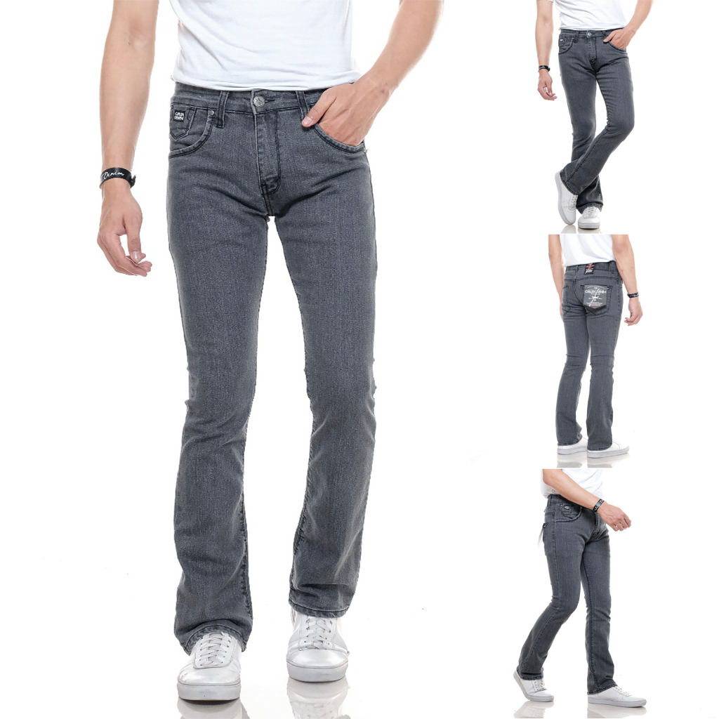 ORLEN DENIM Celana Jeans Cutbray Pria Original Bahan Stretch Jeans Semi Cutbrai Pria Lepis Cutbray