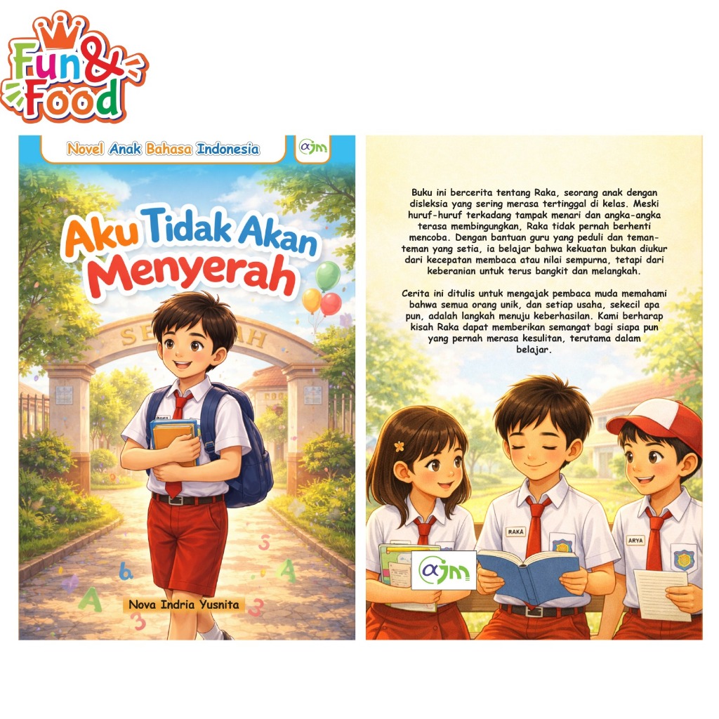 Buku Novel Anak Aku Tidak Akan Menyerah (Buku Baru FF)