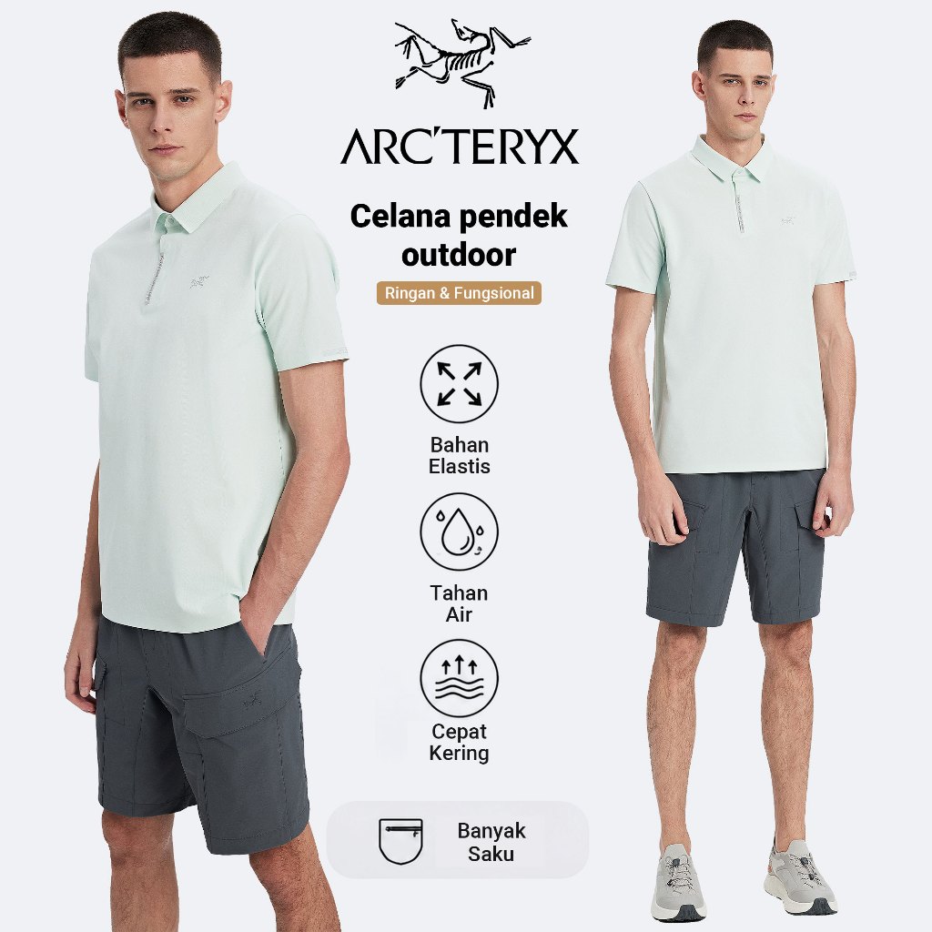 ARC'TERYX Shield Pant Celana Cargo Pria Outdoor Kasual Tahan Lama