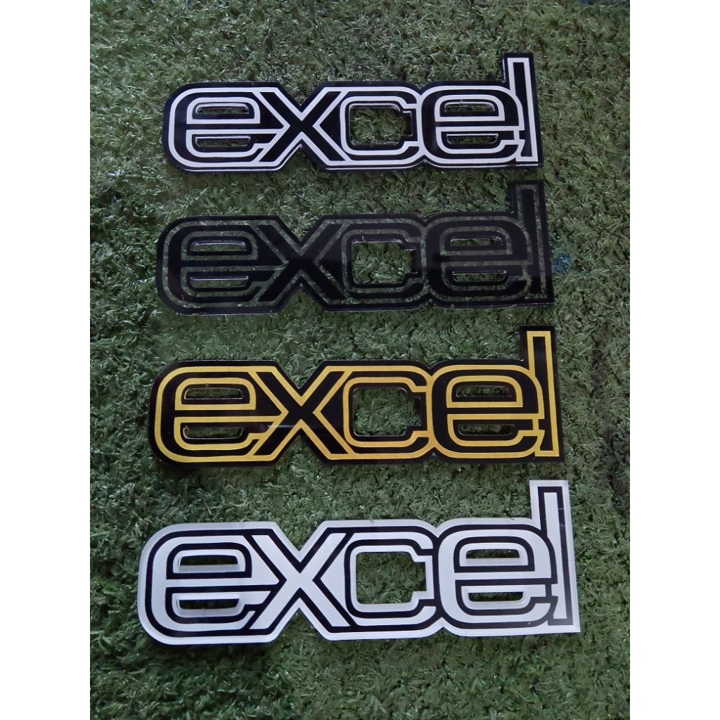 emblem emblim vespa Excel emblem tepong AKRILIK