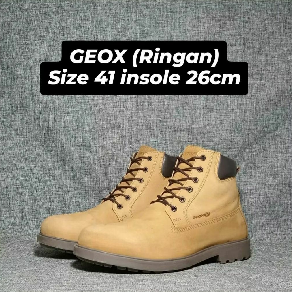 Sepatu Boots Geox (Ringan) Sepatu Riding Motoran Touring Casual Kerja Outdoor