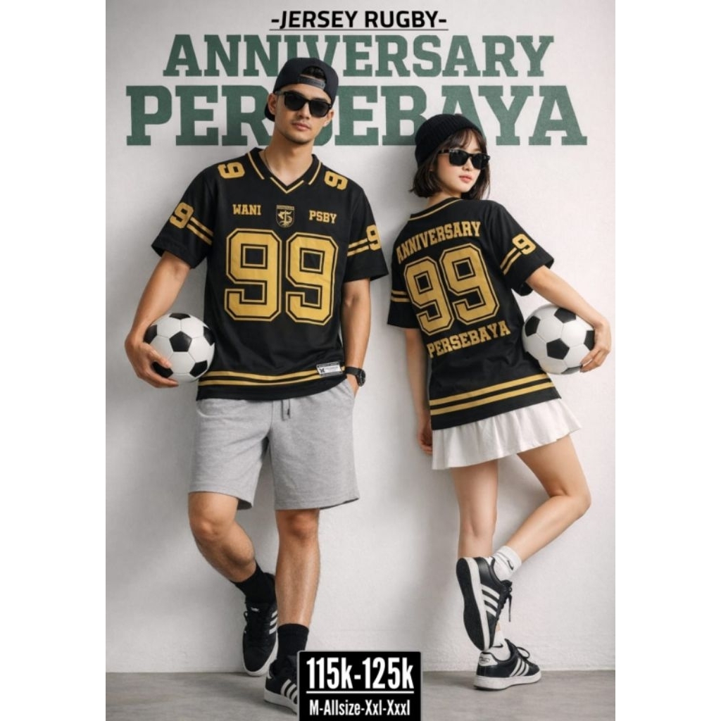 Jersey Anniversary Persebaya 99 rugby