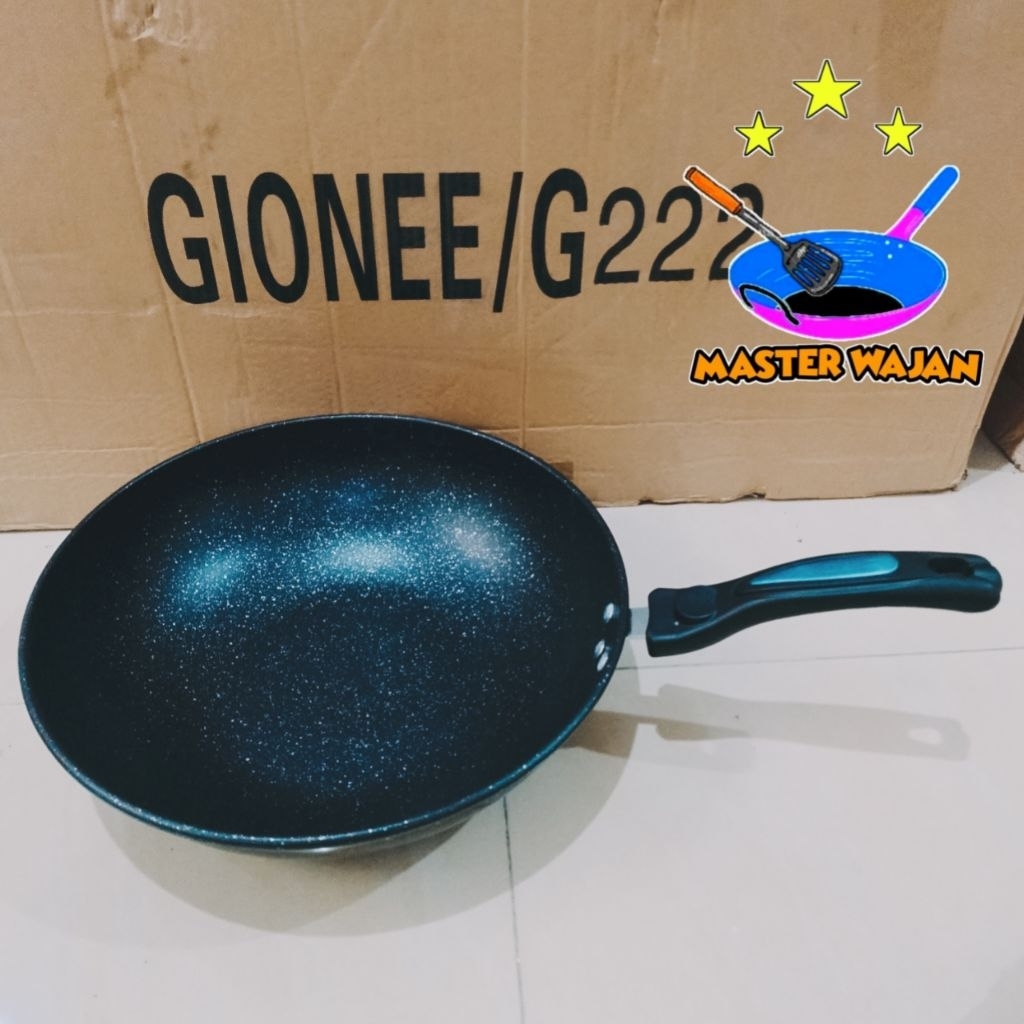 Wajan Batu Medis/WajanAnti Lengket Ukuran 32cm (Gionee)
