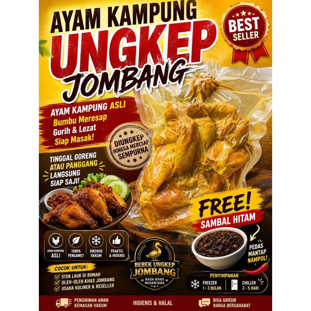 AYAM KAMPUNG UNGKEP/GORENG