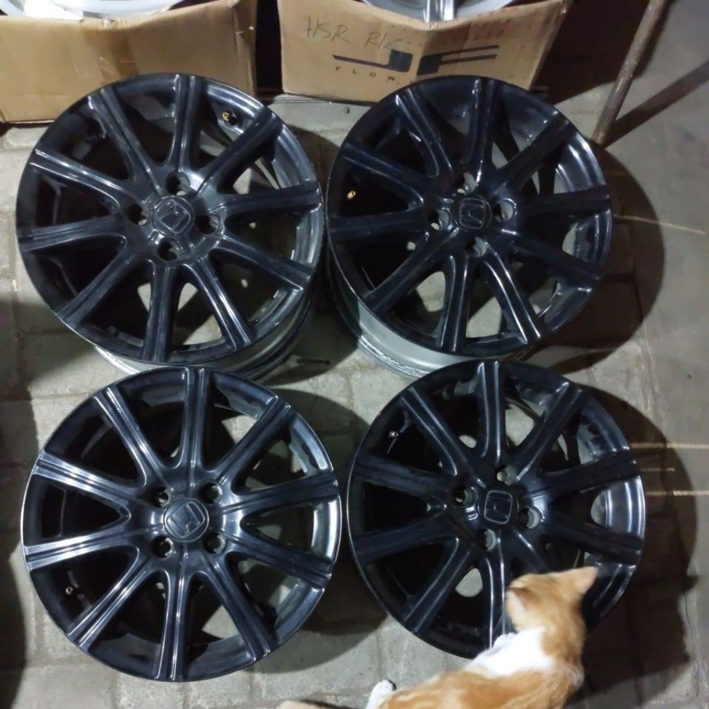 Velg Second OEM Honda Jazz RS Ring 16 PCD 4x100 ET 53 Bekas Copotan (4 pcs)