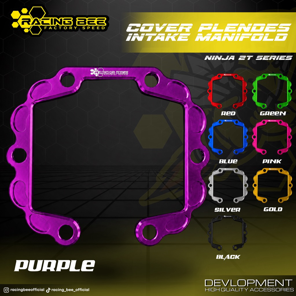 COVER PLENDES INTAKE MANIFOLD NINJA R SS RR FULL CNC RACING BEE
